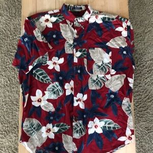 Vintage Chaps Ralph Lauren Hawaiian Shirt Sz L